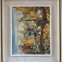 Quadro firmato Luigi Scapini – scena figurativa