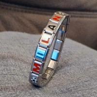 Milan Calcio bracciale acciaio