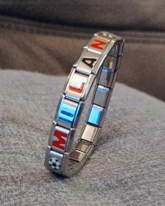 Milan Calcio bracciale acciaio