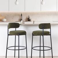 coppia di sgabelli bouclé 