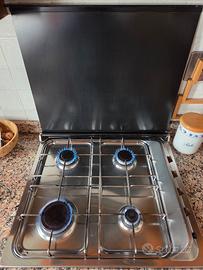 piano COTTURA 4 fuochi in acciaio