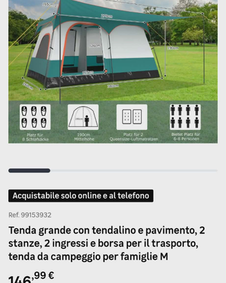 tenda da campeggio.