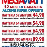 BATTERIE AUTO,MOTO,NAUTICA MONTAGGIO A DOMICILIO