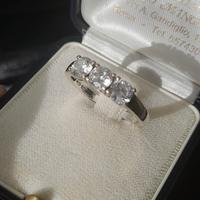 Anello Trilogy unisex argento galvanizzato oro bia