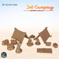 Set Campeggio Tabletop 10 Pezzi Fantasy RPG