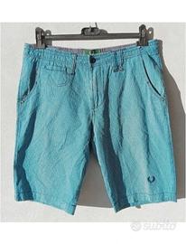 Bermuda chino uomo, Fred Perry, tg 48, turchese