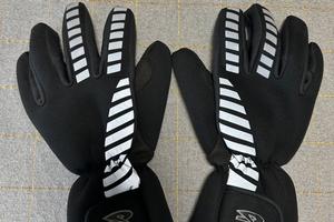 Guanti moto Giudici con giubbino catarifrangente