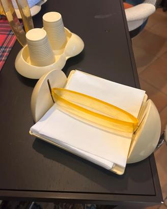 Set Porta tovaglioli, scottex bicchieri