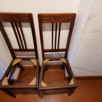 Sedie antiche decorate