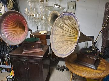 grammofono antico monarch funzionante 