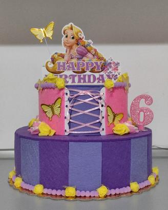 Torta finta Rapunzel 