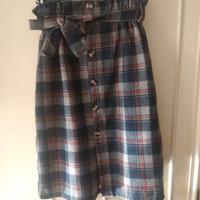 Gonna longuette a quadri 