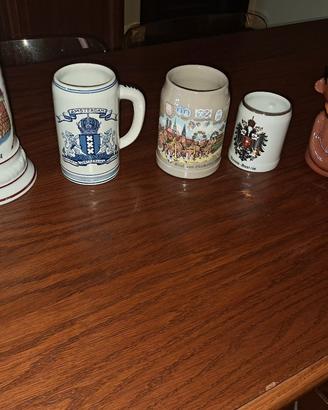 Collezione di boccali da birra