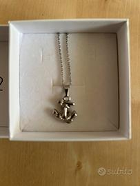 Collana acciaio ancora