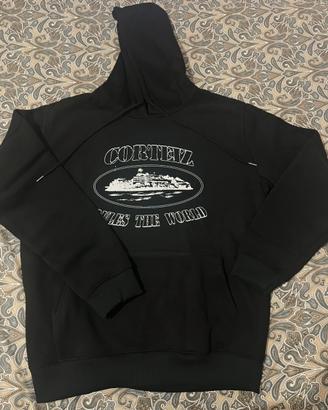Felpa nera Corteiz "Rules the World" - Taglia L