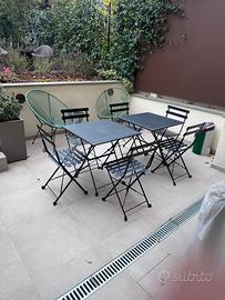 Tavolino bistrot e sedie