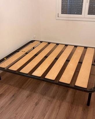 Rete a doghe larghe 160x190 con piedini