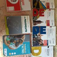 Libri di scuola dalla prima alla quinta superiore