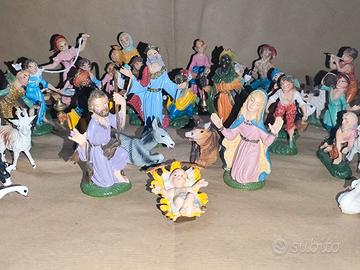 natività più pastori presepe