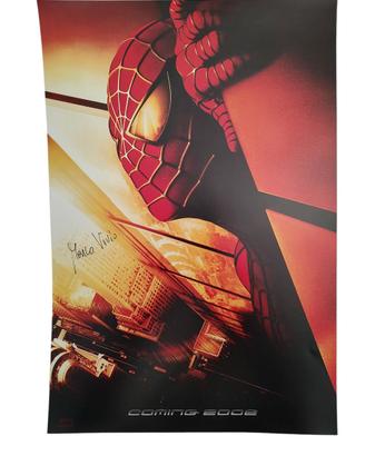 Poster Spiderman Raimi trilogia firmato raro dvd