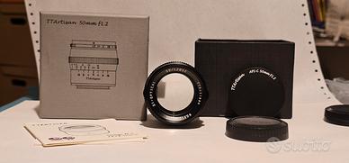 lente 50mm f1.2 TTArtisan per fuji FX Mount