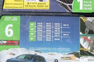 Catene da neve NUOVE mai aperte