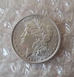 dollaro morgan 1887 argento 900