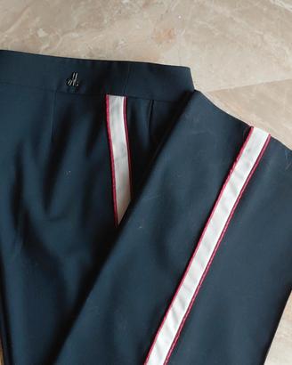 Mos Mosh pantalone blu rigato ai fianchi