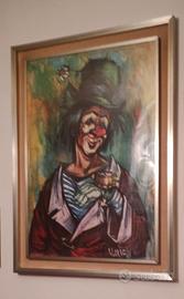 quadro Stampa Clown di Lorrain incorniciato