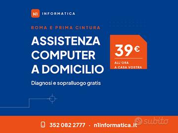 Assistenza PC a domicilio Roma - 39 /ora