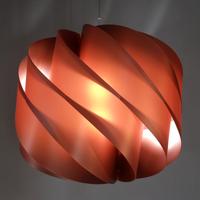 Lampadario design globo rame