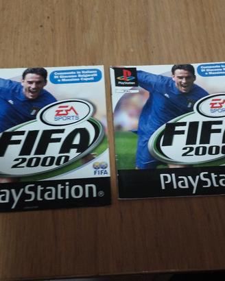 Copertina e manuale Fifa 2000 ps1 
