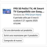 TV 50 pollici 