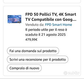 TV 50 pollici 