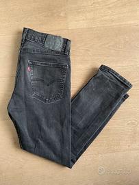 Jeans stretch vintage Levi's 502  nero