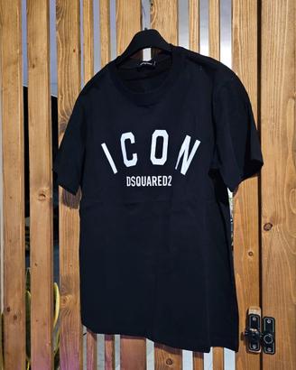 T-shirt Dsquared2 ICON originale nera taglia M