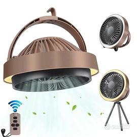 ventilatore portatile ricaricabile campeggio 