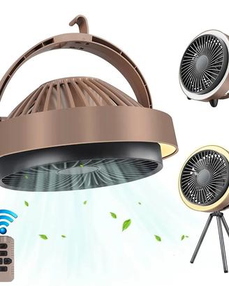 ventilatore portatile ricaricabile campeggio 