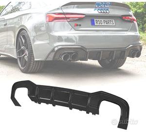 DIFFUSORE AUDI A5 S LINE 21- LOOK S5 NERO LUCIDO