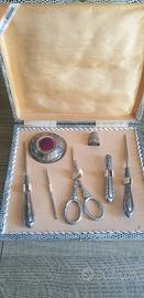 set cucito antico argento 800