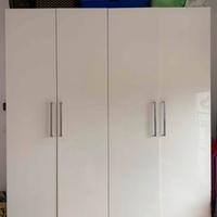 Armadio Ikea bianco laccato quattro ante