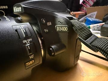 Nikon D3300 con obbiettivo Tamron 70-300