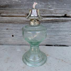 Lampada a olio cinese vintage collezione 