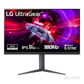 LG UltraGear 32GS75QN 32" WQHD 180Hz - Come Nuovo