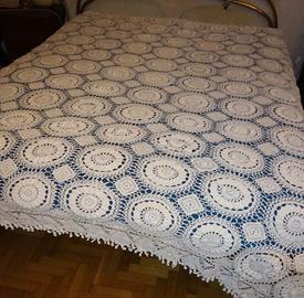 Copriletto coperta matrimoniale fatta a mano