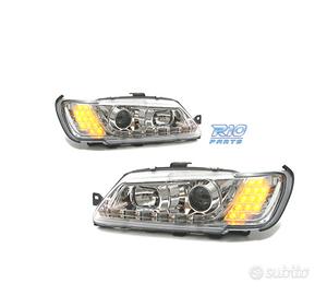 FARI PEUGEOT 306 93-97 LUCE DIURNA A LED FONDO CRO