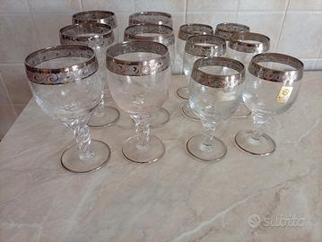 Bicchieri cristallo di murano 