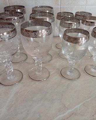 Bicchieri cristallo di murano 