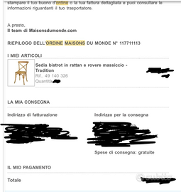 Stock 70 Sedie Bistrot in Faggio e Rattan – Stile