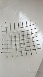 centrotavola portafrutta in metallo cromato IKEA